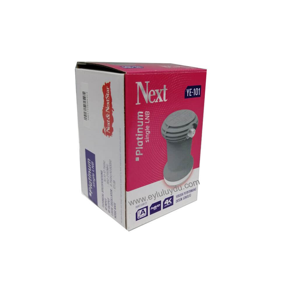 Next NextstarTek Çıkışlı Lnb (Single)Next Ye-101 Platinum  Single Tek Çıkışlı Lnb 0.1 dB 4k Uhd