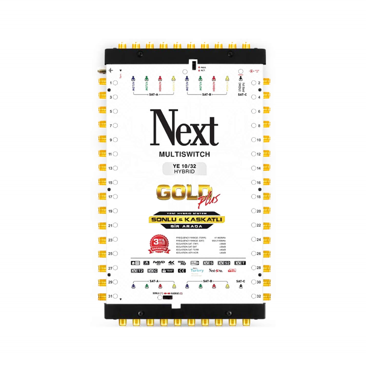 Next NextstarNext (Santral) MultiswitchNext YE-10/32 Hybrid Uydu Santral (Sonlu - Kaskatlı Birlikte)