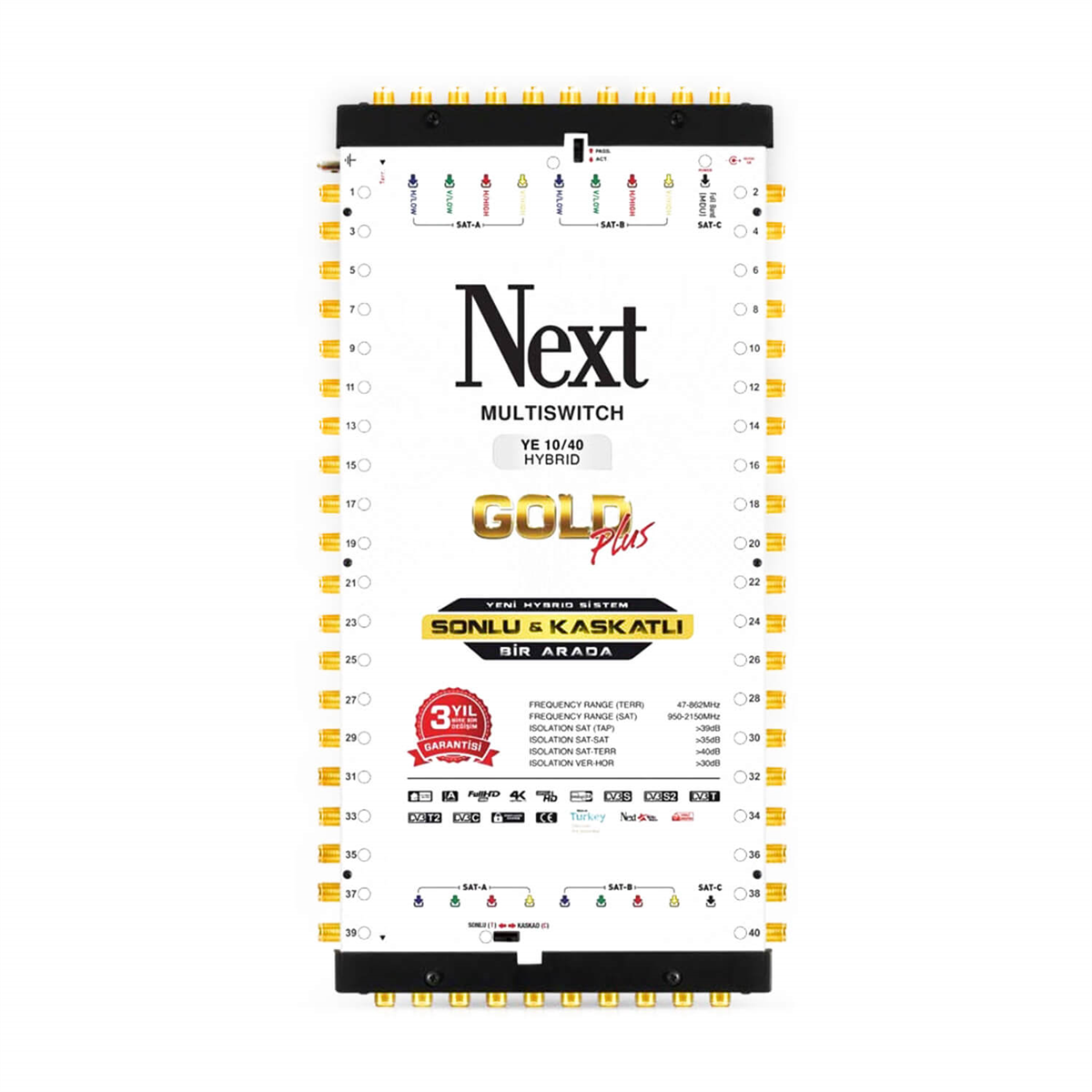 Next NextstarNext (Santral) MultiswitchNext YE-10/40 Hybrid Uydu Santral (Sonlu - Kaskatlı Birlikte)