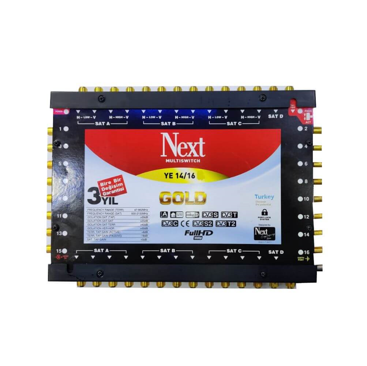 Next NextstarNext (Santral) MultiswitchNext YE-14/16 Kaskatlı Uydu Santral MultiSwitch