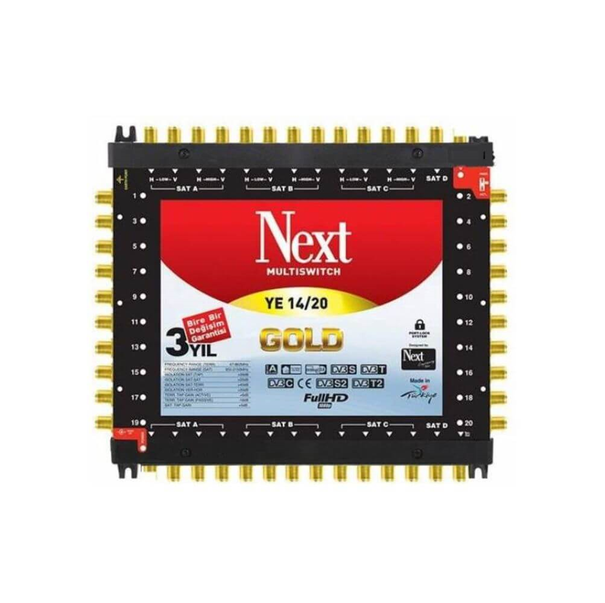 Next NextstarNext (Santral) MultiswitchNext YE-14/20 Kaskatlı Uydu Santral MultiSwitch