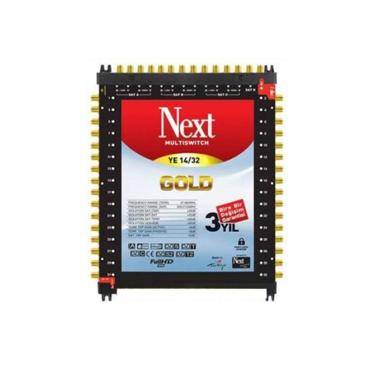 Next NextstarNext (Santral) MultiswitchNext YE-14/32 Sonlu Uydu Santral MultiSwitch