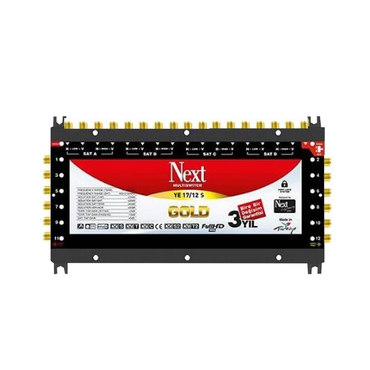 Next NextstarNext (Santral) MultiswitchNext YE-17/12 Sonlu Diseqc 2.0 Multiswich Santral