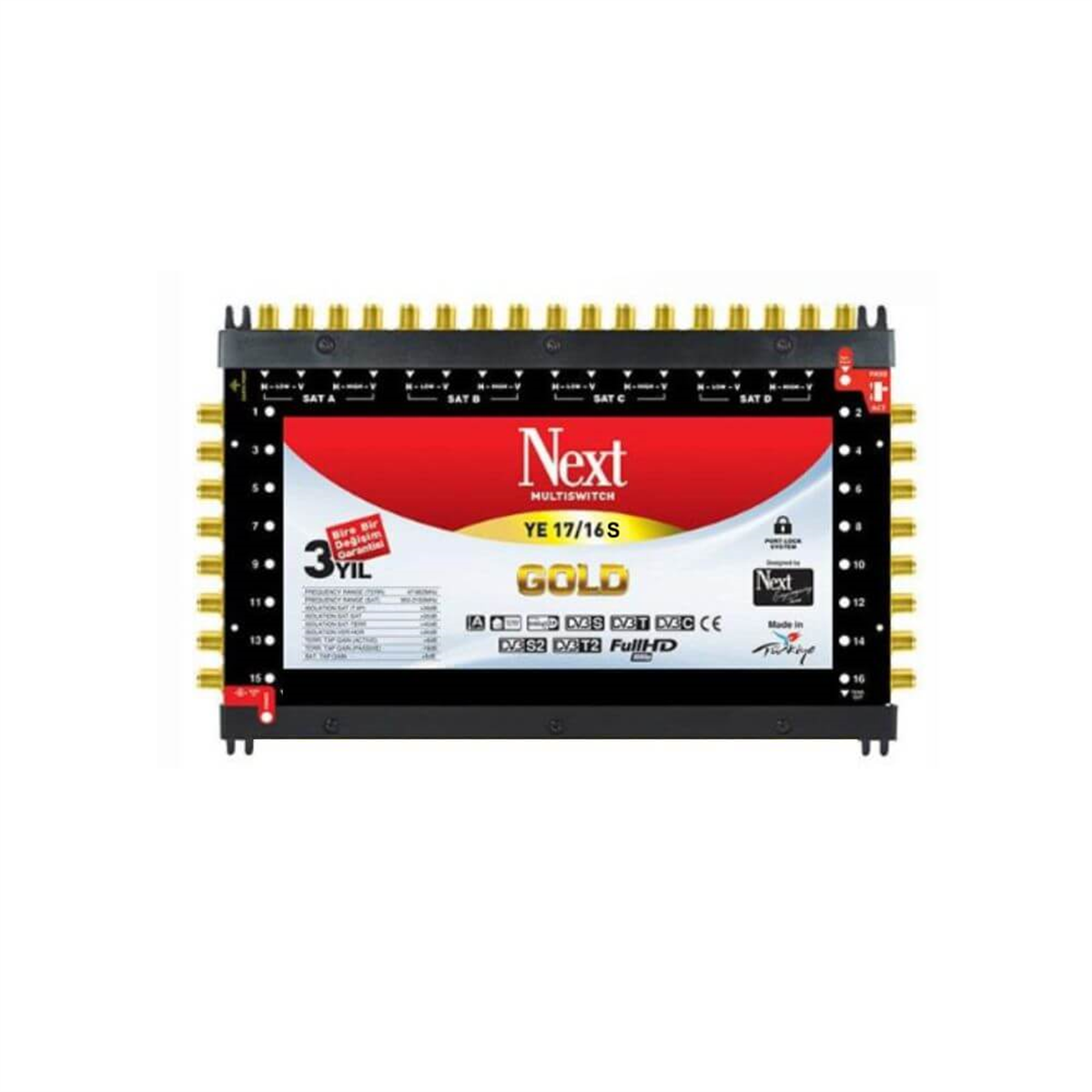 Next NextstarNext (Santral) MultiswitchNext YE-17/16 Sonlu Diseqc 2.0 Multiswich Santral