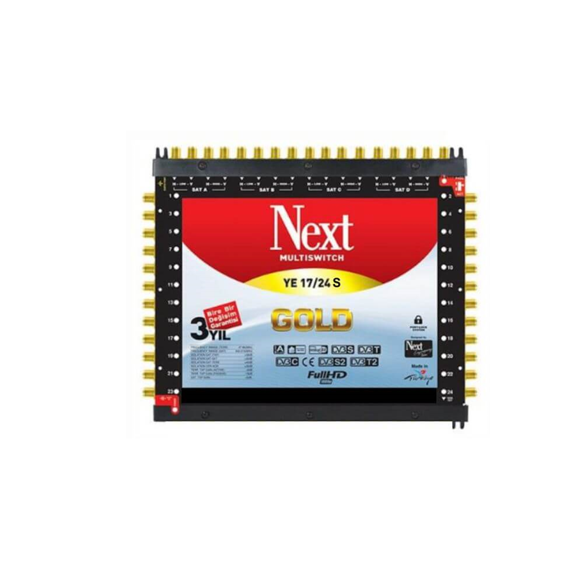 Next NextstarNext (Santral) MultiswitchNext YE-17/24 Sonlu Diseqc 2.0 Multiswich Santral