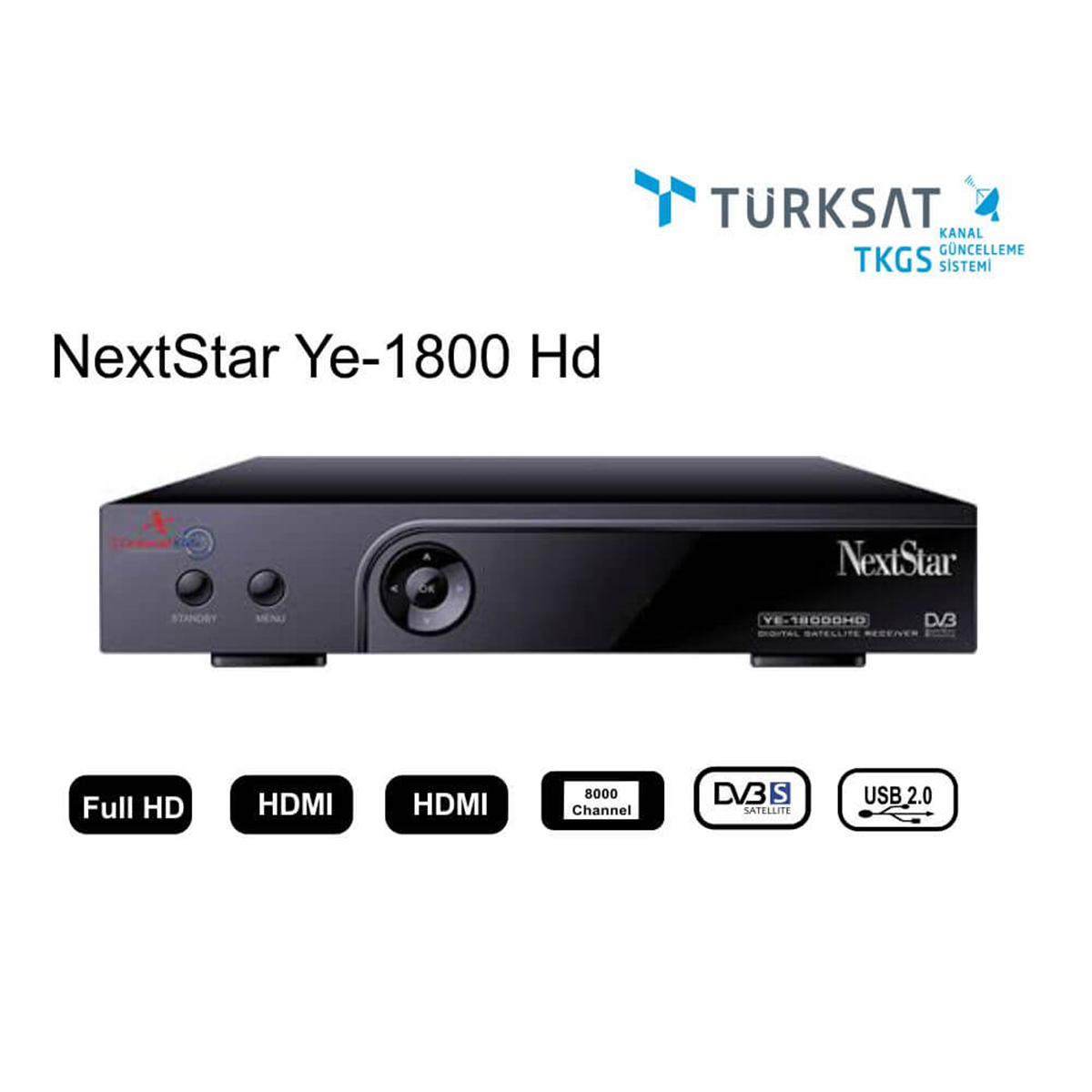 Next NextstarNext Nextstar Uydu AlıcılarıNext Ye-18000 Hd Tkgs'li Full Hd Uydu Alıcısı