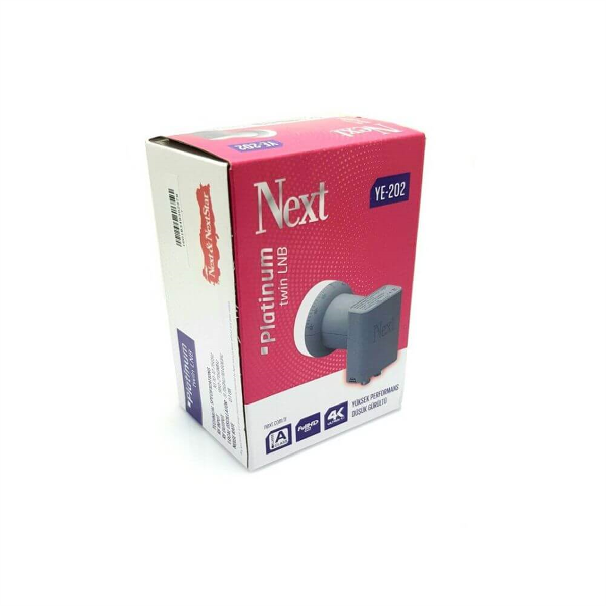 Next NextstarÇift Çıkışlı Lnb (Twin)Next Ye-202 Platinum  Twin İki Çıkışlı Lnb 0.1 dB 4k Uhd