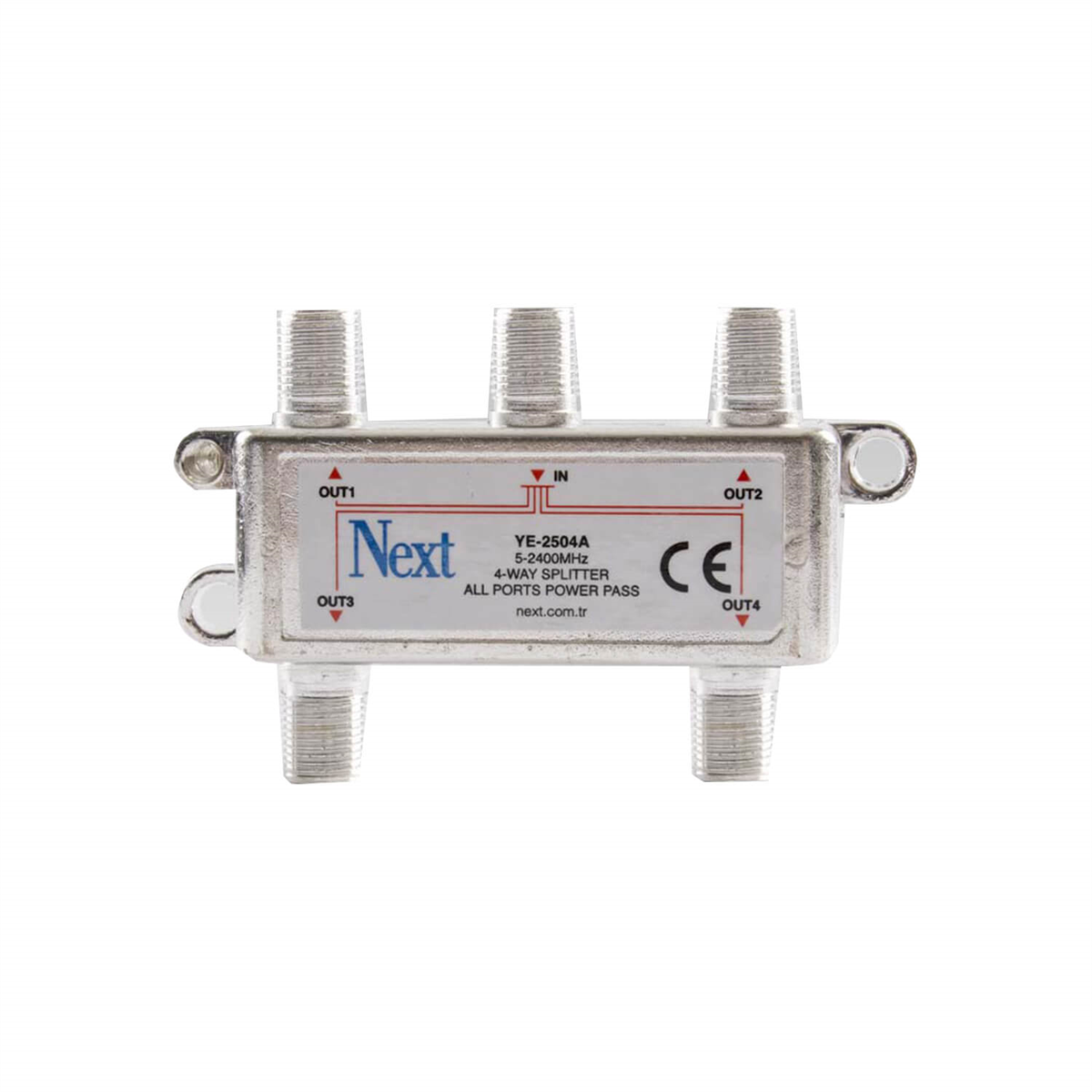 Next NextstarSplitter Uydu BölücülerNext YE-2504A Splitter 4 Çıkışlı Uydu Bölücü