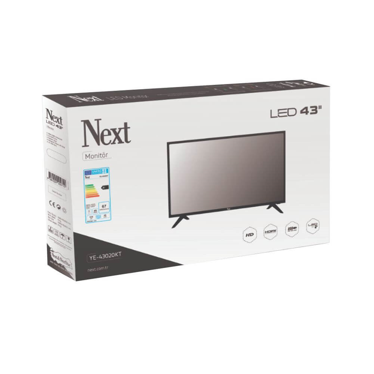 Next NextstarLed TelevizyonlarNext YE-43020KT 43 İnç 109 Ekran (Monitör)