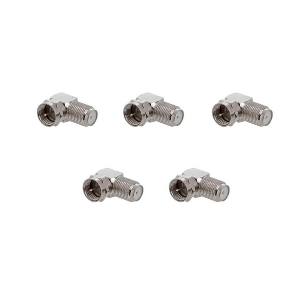 no-nameF Konnektör Çeşitleri5 Ad. F Konnektör L Fiş 90 Derece Çevirici