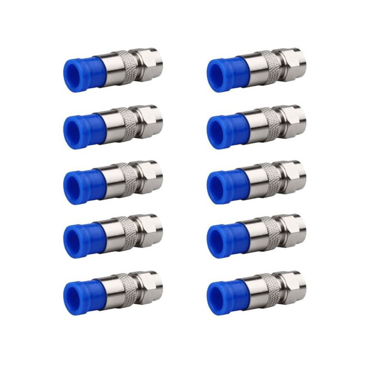 NovacomF Konnektör Çeşitleri10 Adet Novacom RG6 Sıkmalı F Konnektör