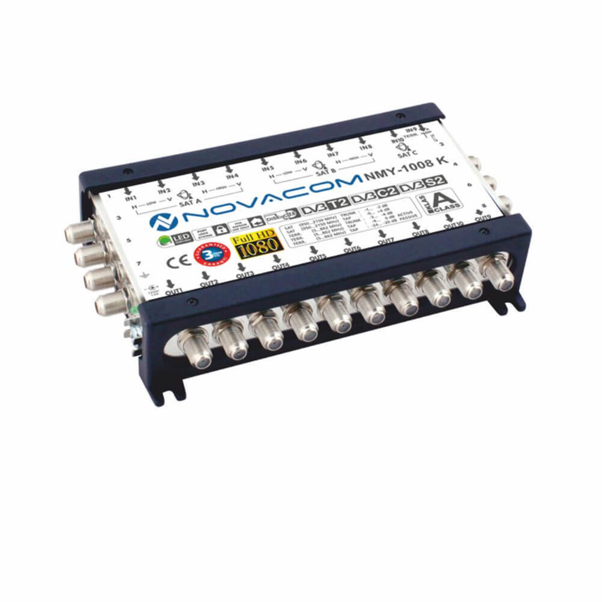 NovacomNovacom (Santral) MultiswitchNovacom 10/8 Kaskatlı Multiswitch Uydu Santrali