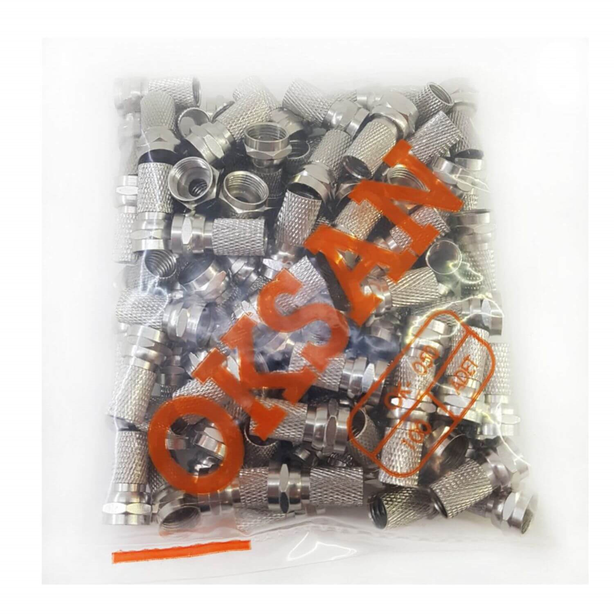 OksanF Konnektör ÇeşitleriOksan 100 Adet RG6 U6 F Konnektör