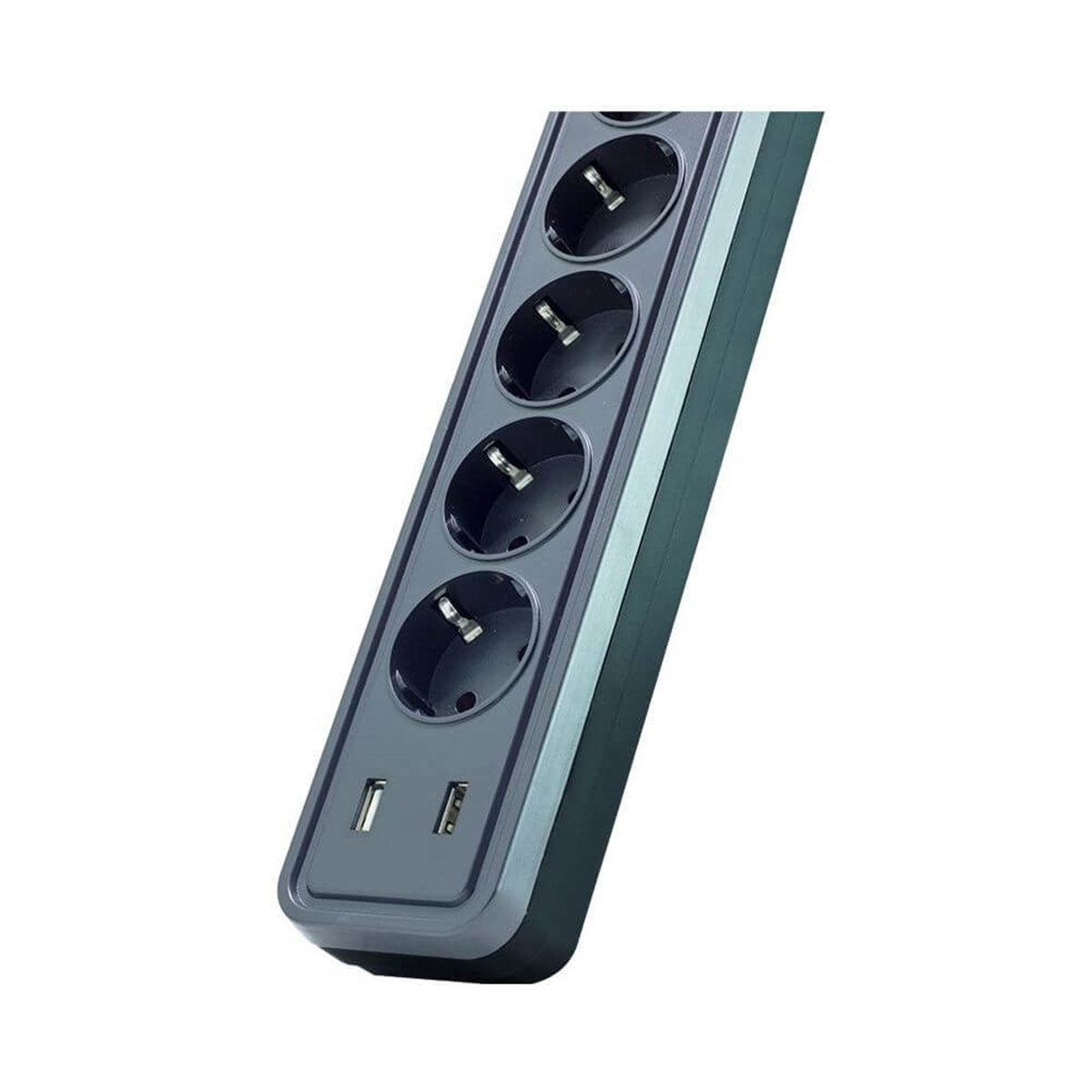 PowermasterAkım Korumalı PrizlerPowermaster  2 Usb Çıkışlı 5 Girişli 2 Metre Kablolu Akım Korumalı Priz