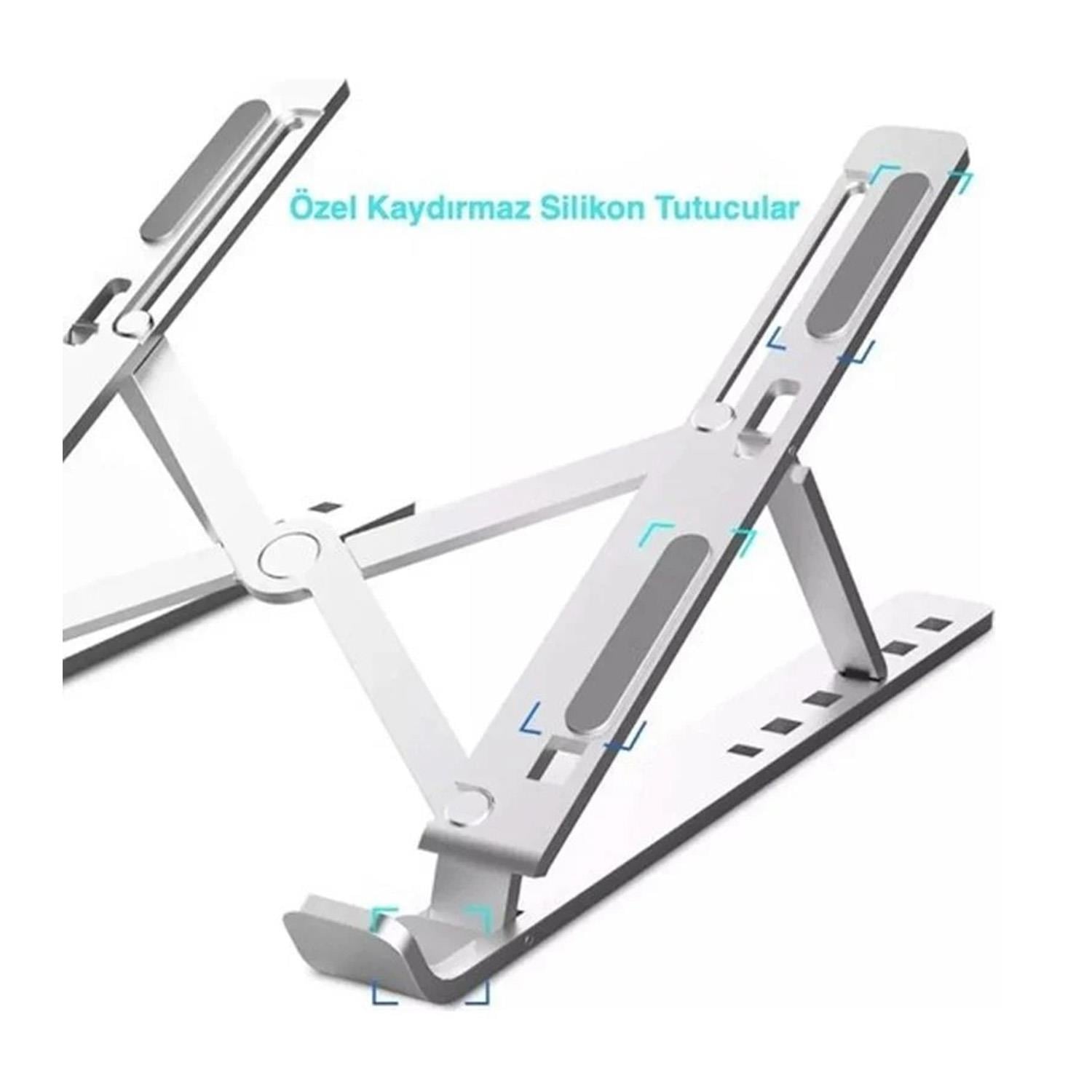PowermasterNotebook StandıPowermaster 10''-16'' Katlanabilir Tablet + Laptop Standı PM-24325 (Metal + Ayarlanabilir)