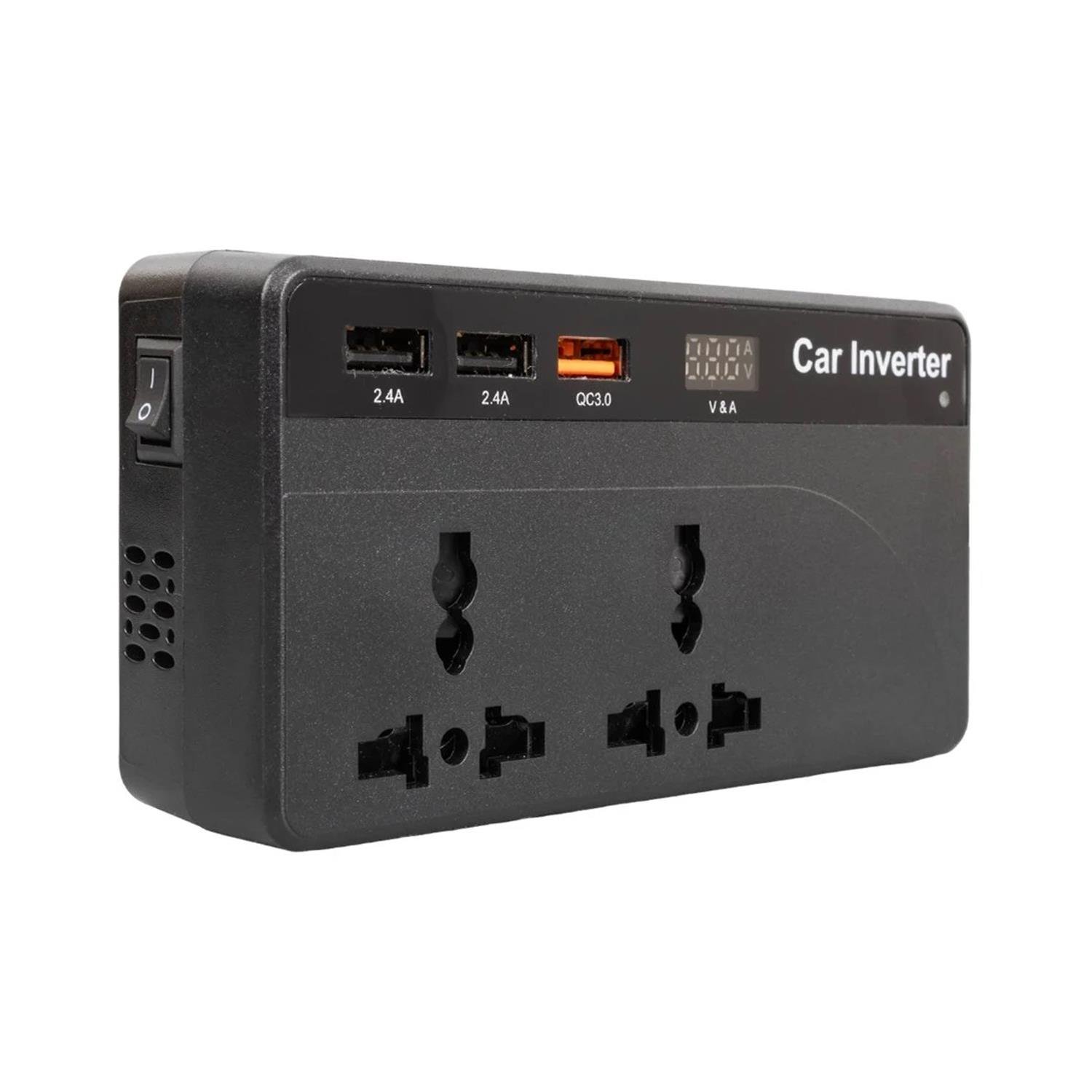 Powermasterİnvertör ÇeşitleriPowermaster CZ-01 12/24 Volt 200 Watt 3 Usb Girişli Araç Power İnverter