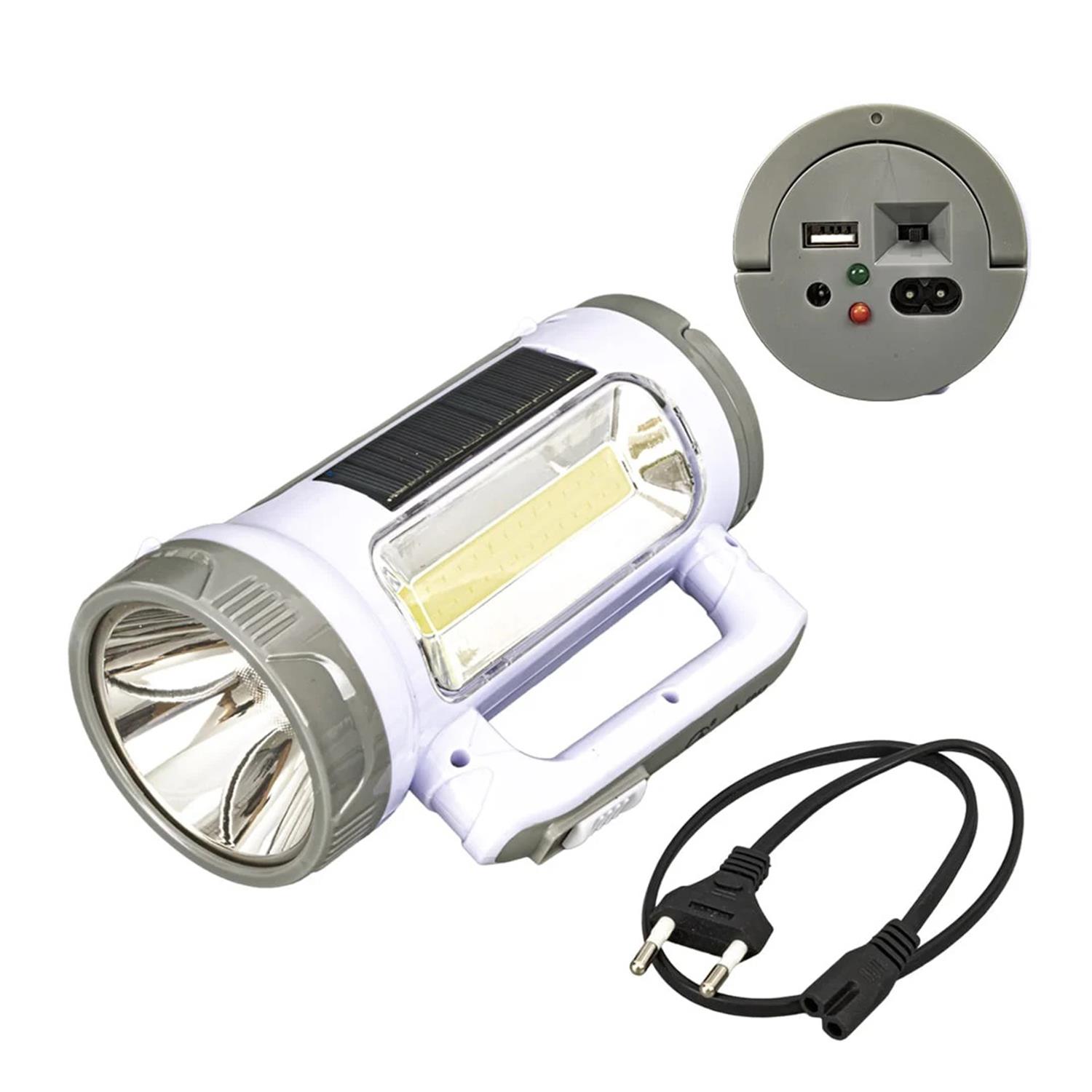 PowermasterTÜKETİCİ ELEKTRONİĞİPowermaster JA-1953 5W Solar + Şarjlı Işıldak El Feneri