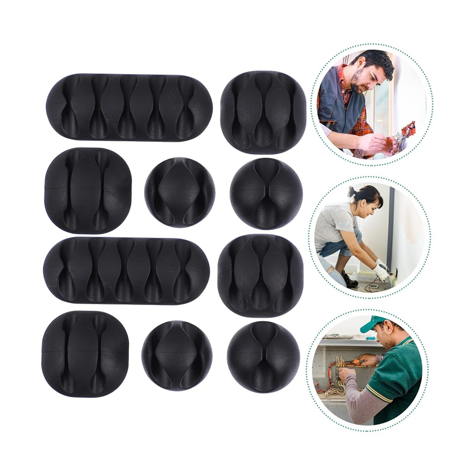 PowermasterKablo DüzenleyicilerPowerMaster PM-22778 10'lu Kablo Düzenleyici Klips