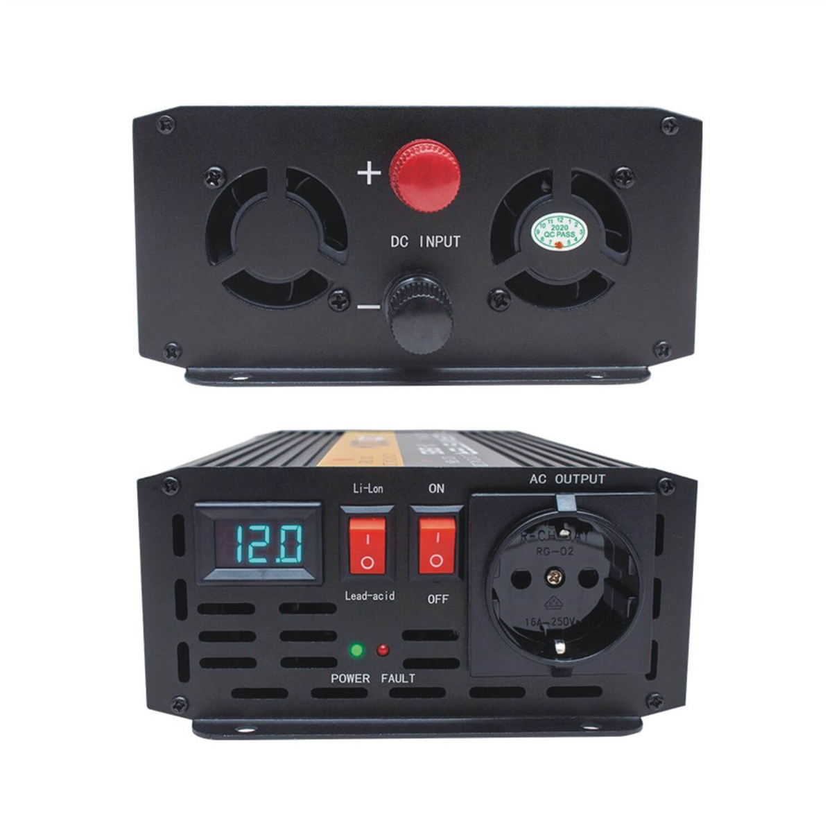 Powermasterİnvertör ÇeşitleriPowermaster Pwr1200-12 Tek Digital Ekranlı 12 Volt 1200 Watt Modified Sinus İnverter