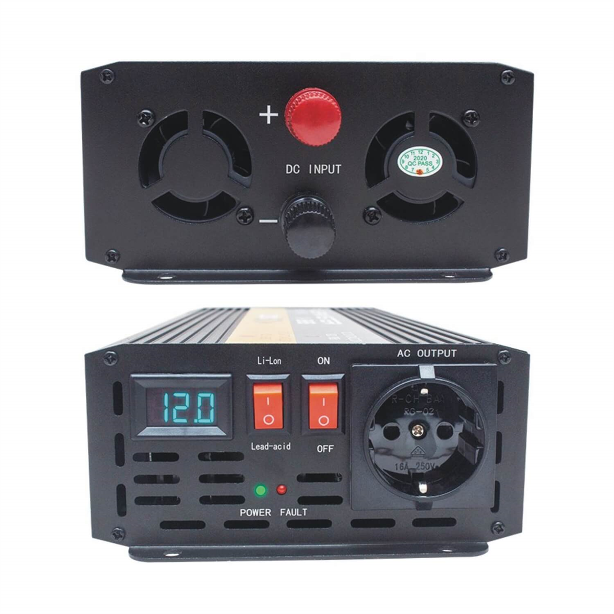 Powermasterİnvertör ÇeşitleriPowermaster Pwr1500-12 Tek Digital Ekranlı 12 Volt 1500 Watt Modified Sinus İnverter