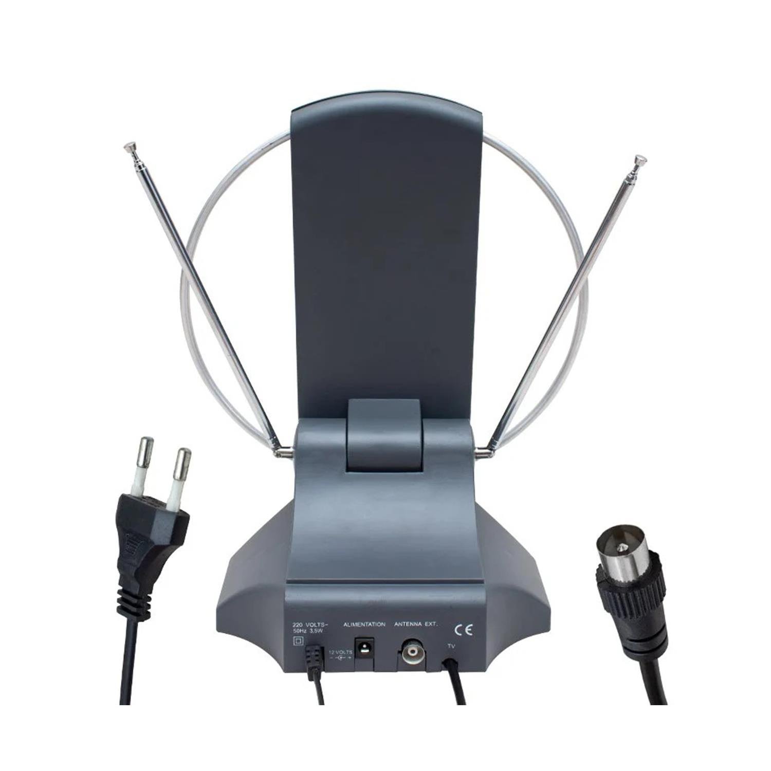 PowermasterTv Üstü AntenPowermaster UHF-VHF Renkli Elektrikli Tv & Fm Üstü Anten DT-101