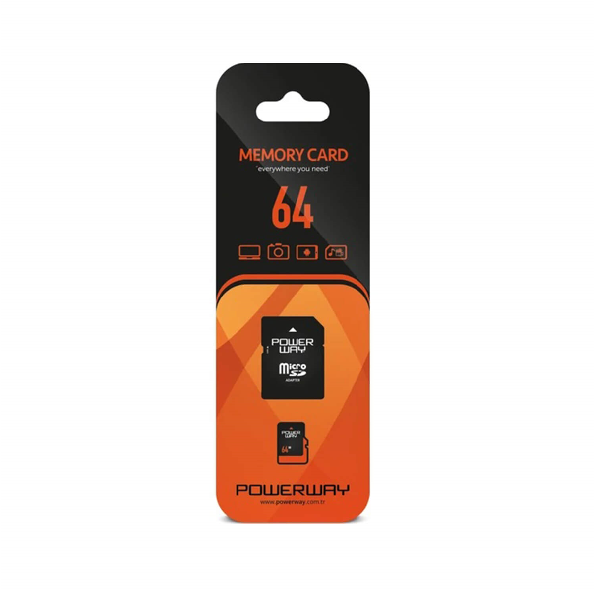 PowerwayMicro SD KartlarPowerway 64 GB Micro Sd Hafıza Kartı Adaptörlü