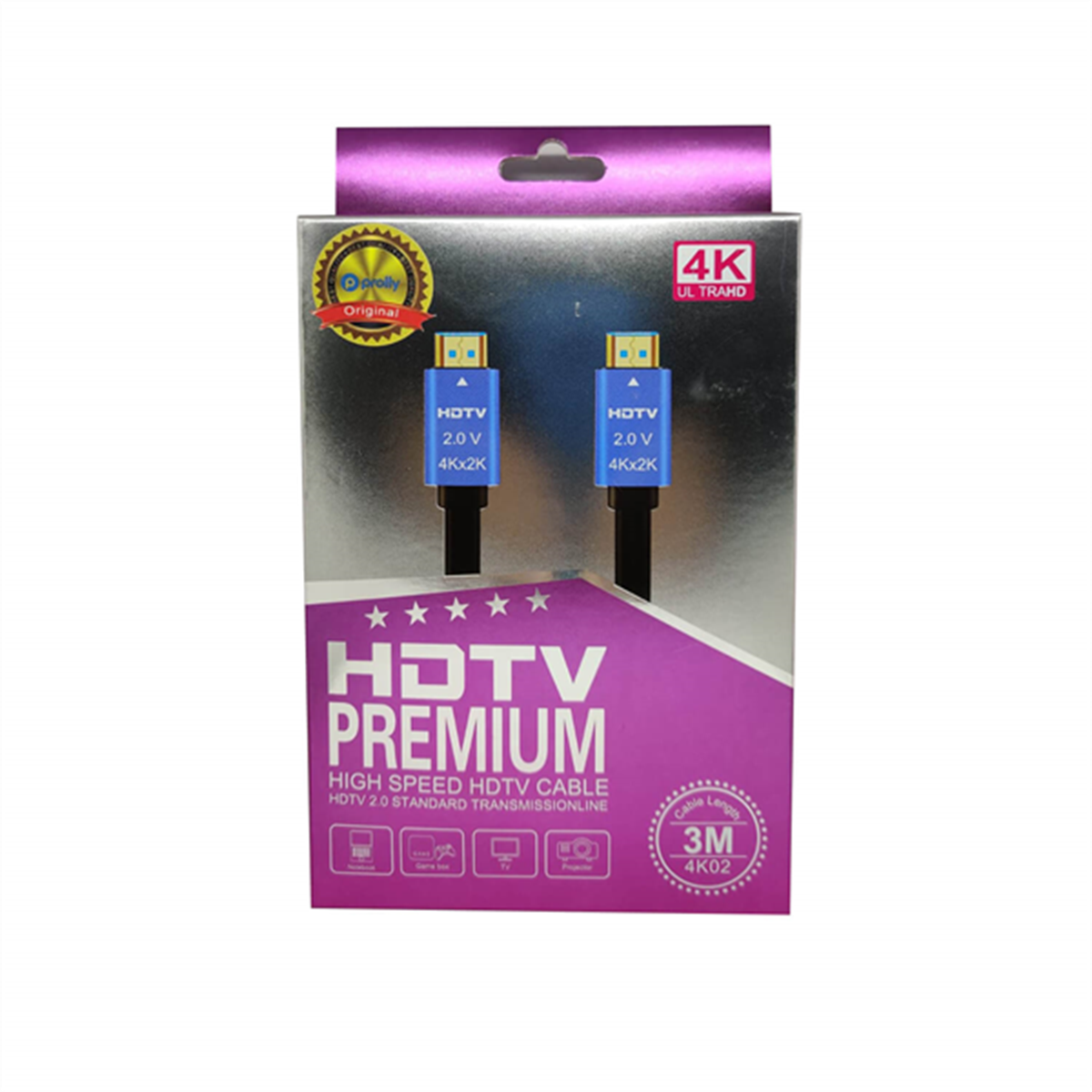 ProllyHdmı KablolarPROLLY PCV 3350 PREMİUM 4K 3MT HD KABLO