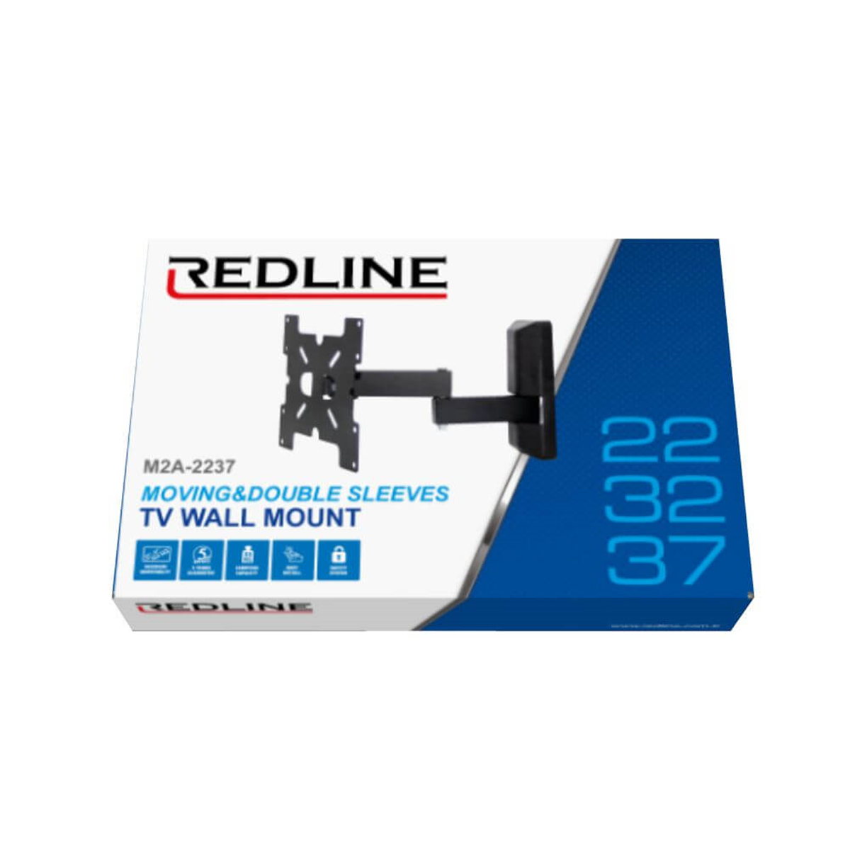 RedlineHareketli Tv Askı AparatlarıRedline M2A-2237 Hareketli & Çift Kollu Tv Askı Aparatı