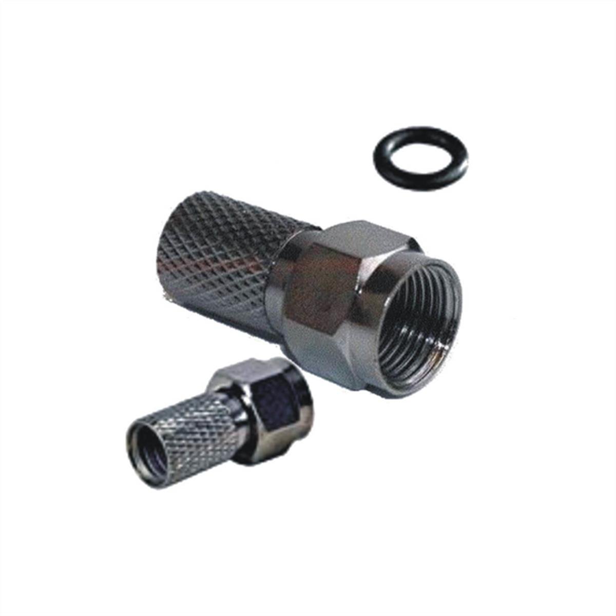 ShowmaxF Konnektör ÇeşitleriShowmax Siyah Contalı F Konnektör 100 Ad.