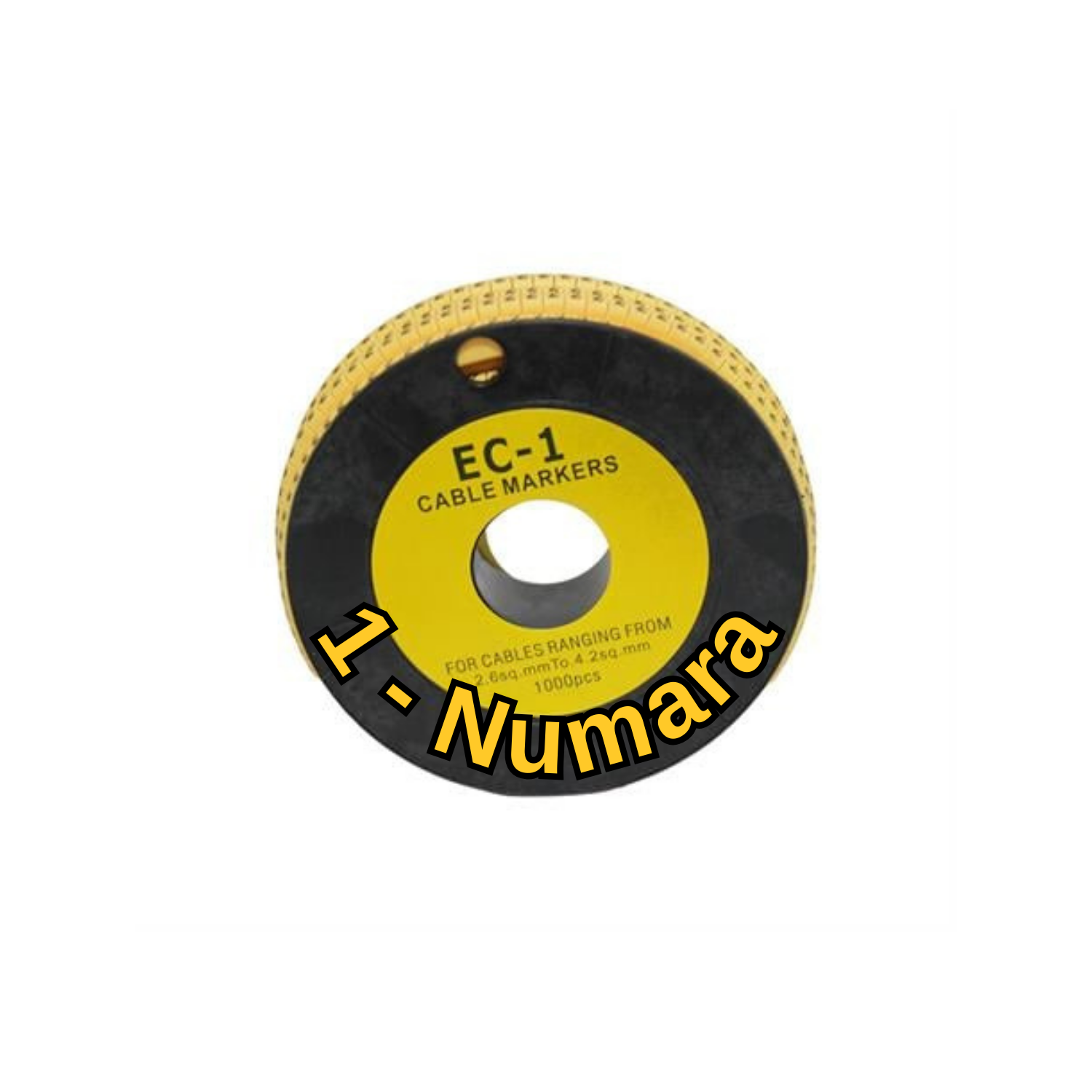 StrongerKablo Numaratör1000 Adet 1 Numara EC-1 Kablo Numaratörü 