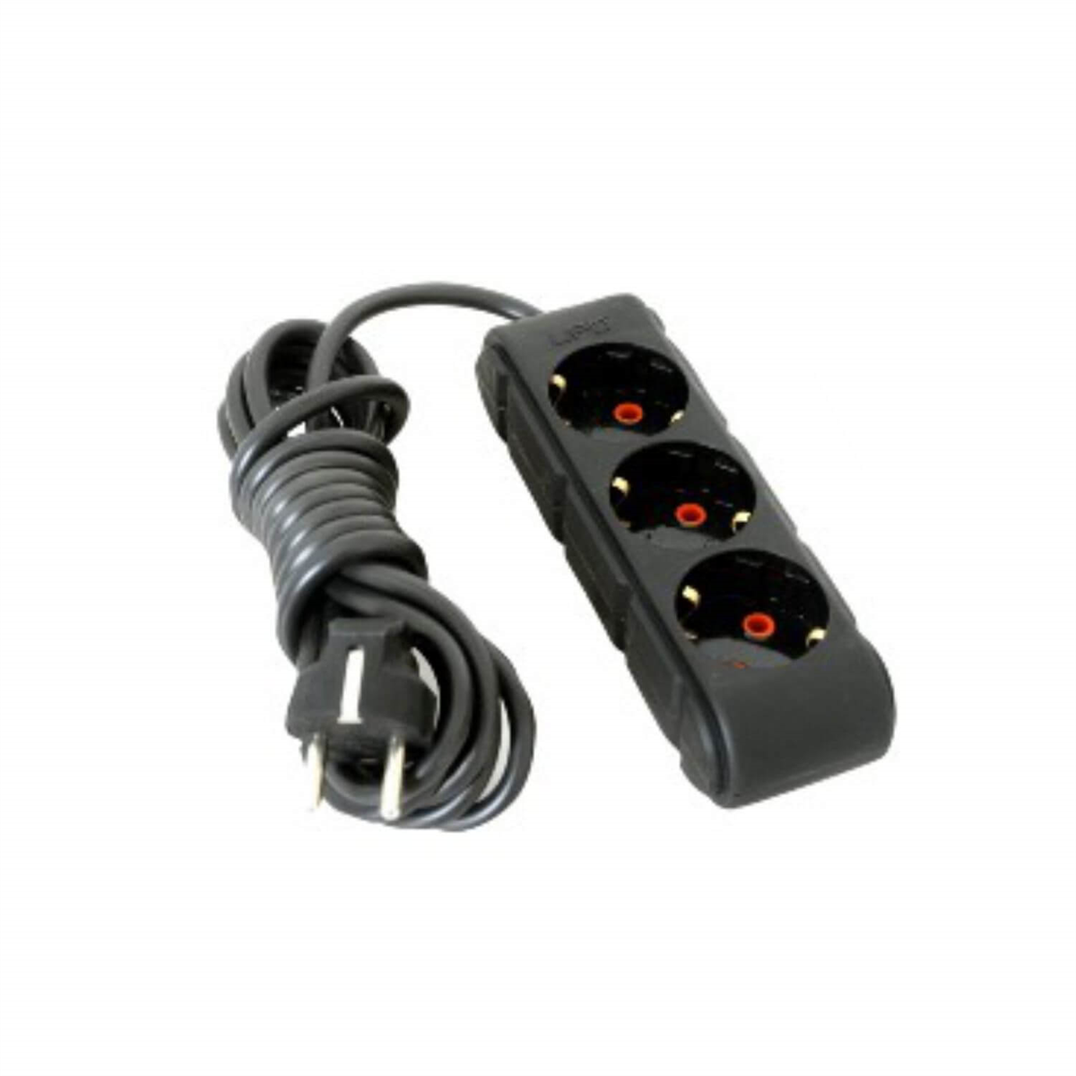 UfoAkım Korumalı PrizlerUfo 3 Metre Topraklı Siyah 3'lü Priz