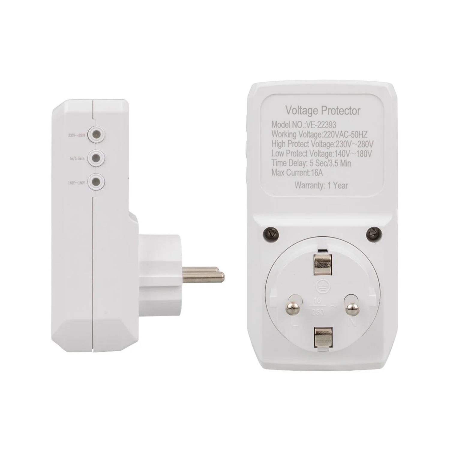 VeaAkım Korumalı PrizlerVea VE-22393 Akım Korumalı Dijital Göstergeli Priz