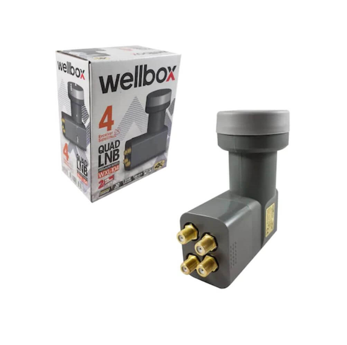 WellboxDört Çıkışlı Lnb (Quad)Wellbox Dörtlü Quad Premium Series LNB WXL-104