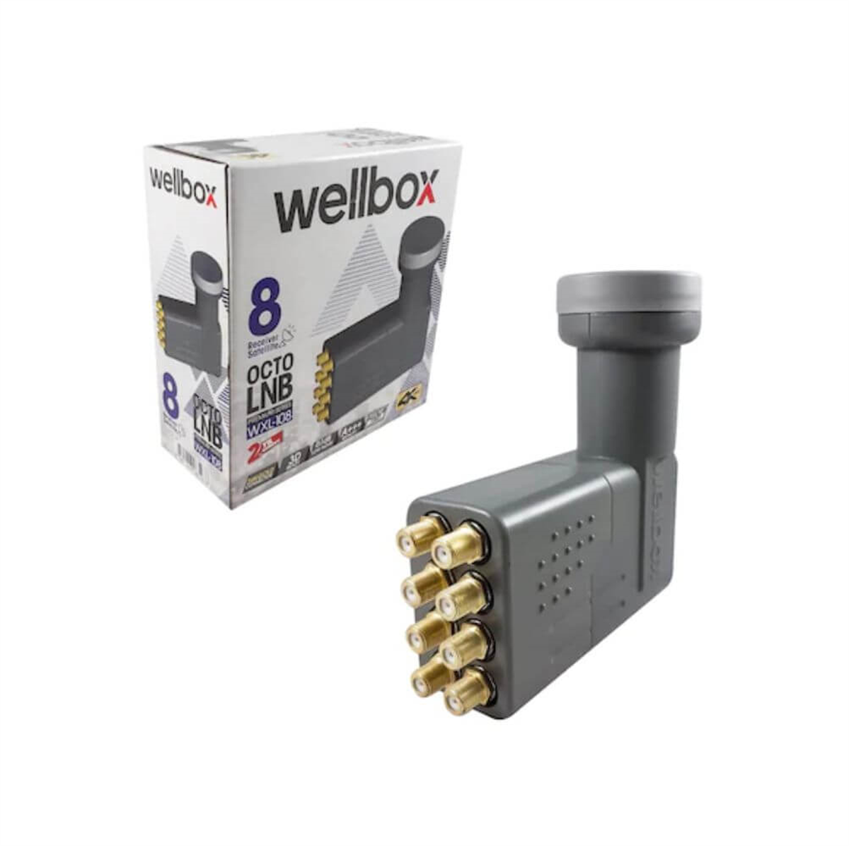 WellboxSekiz Çıkışlı Lnb (Octo)Wellbox Sekizli Octo Premium Series WXL-108 LNB