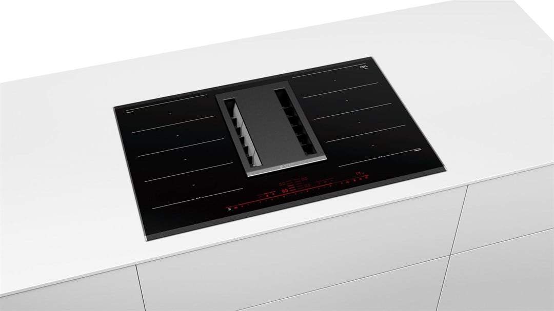 PXX875D34E Bosch Ankastre Davlumbazlı İndüksiyon Siyah Ocak 