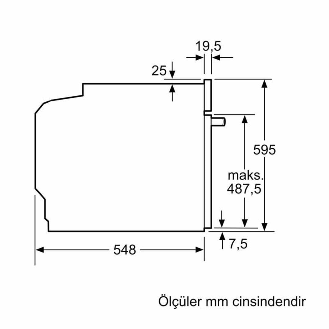 HRA518BS1 Bosch Inox Ankastre Fırın