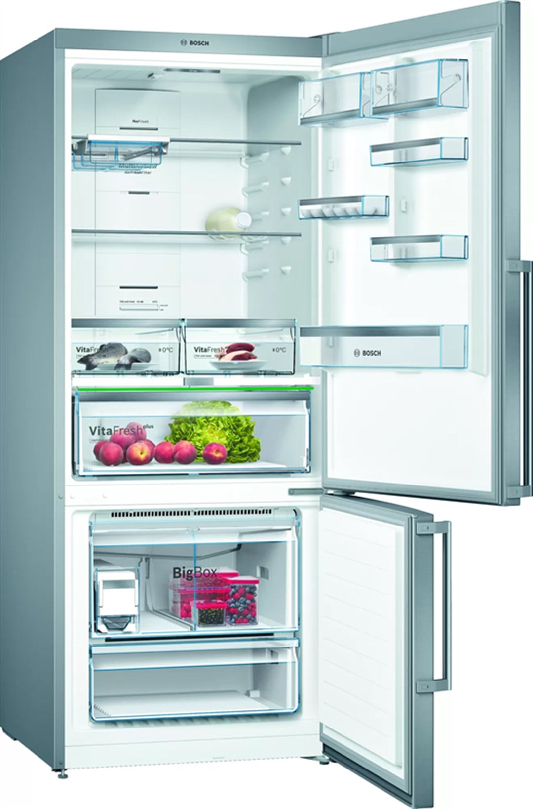 Bosch KGN76AIF0N Alttan Donduruculu 578 lt A++ Kombi No Frost Buzdolabı Inox