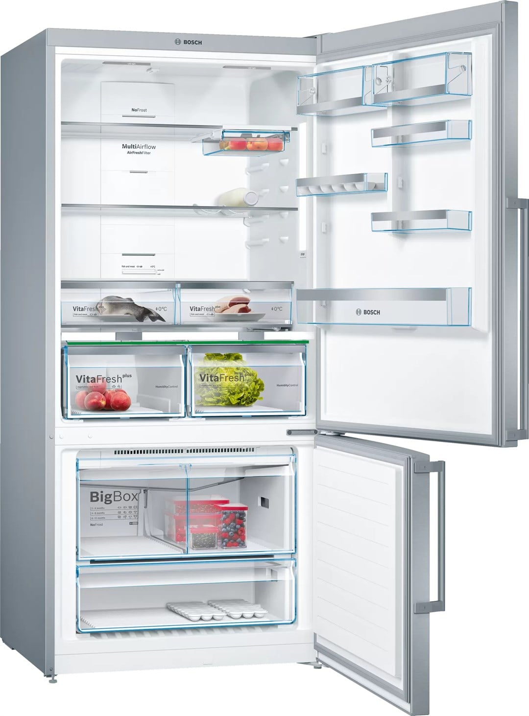 BOSCH KGN86AI30N Alttan Donduruculu A++ 682 Lt Kombi Tipi Buzdolabı Inoks