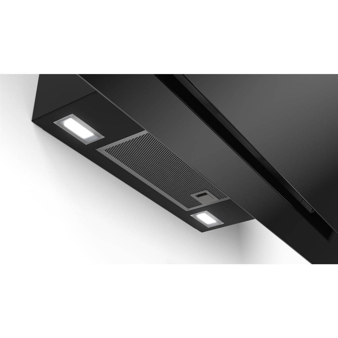 DWK97HM61T Bosch Serie | 4 Duvar Tipi 90 cm Siyah cam dekor Davlumbaz