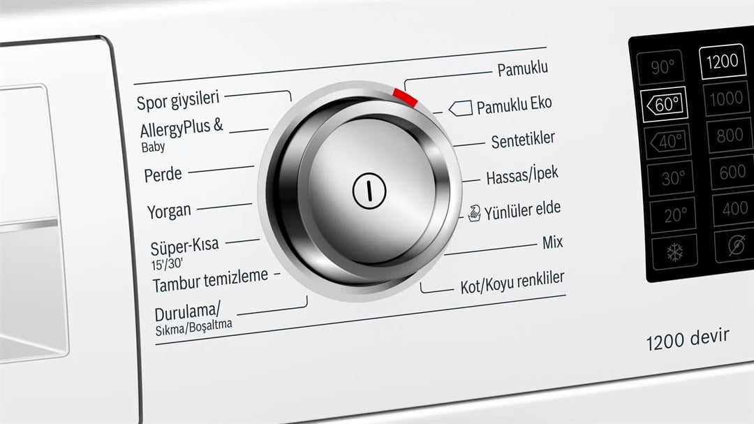 Bosch WAT24581TR A+++ 1200 Devir 9 kg Çamaşır Makinesi Beyaz