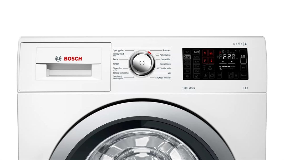 Bosch WAT24581TR A+++ 1200 Devir 9 kg Çamaşır Makinesi Beyaz