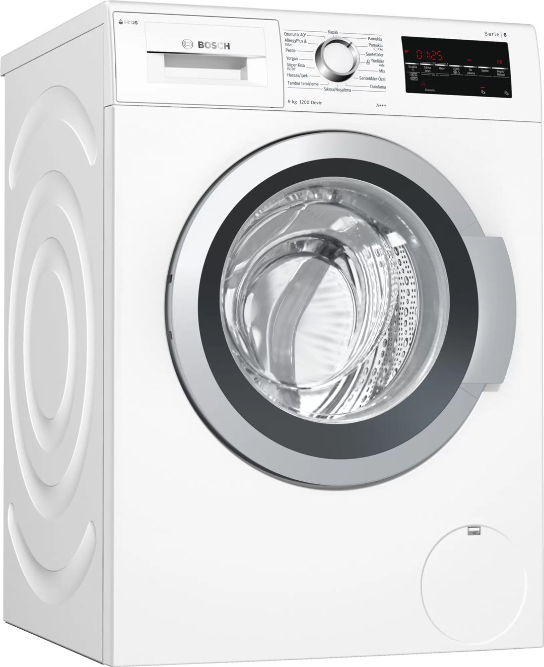 Bosch WAT24S80TR i-Dos A+++ 1200 Devir 9 kg Çamaşır Makinesi Beyaz