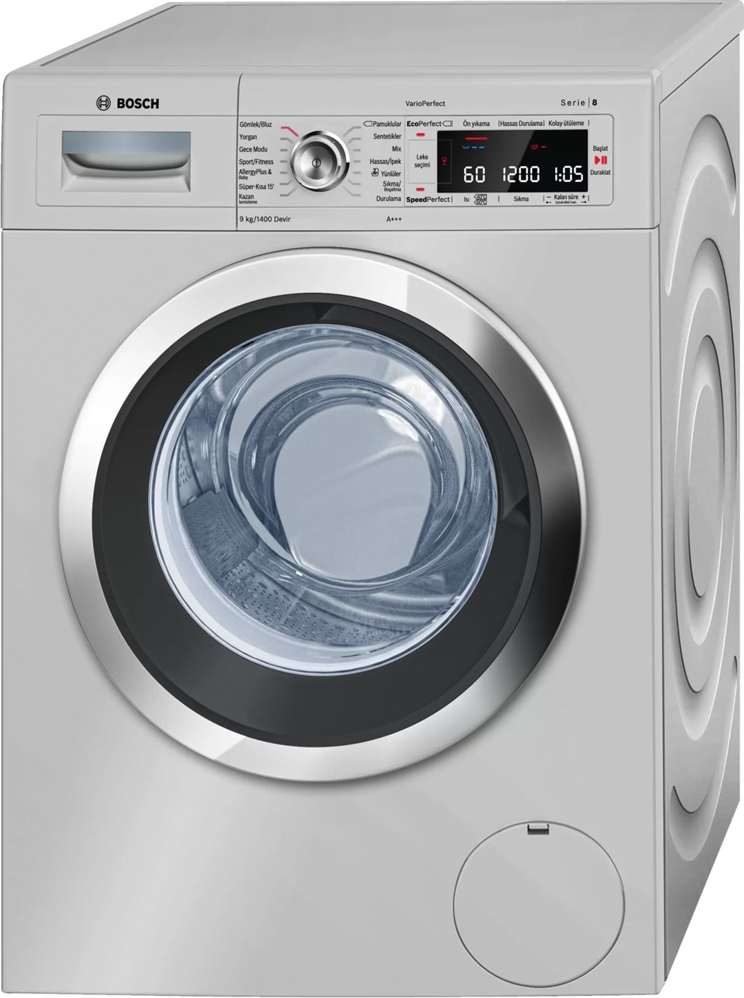 WAW2856XTR Bosch WAW2856XTR A+++ 1400 Devir 9 kg Çamaşır Makinesi Inox