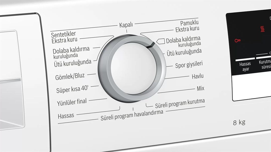Bosch WTR85V00TR A++ 8 kg Çamaşır Kurutma Makinesi Beyaz