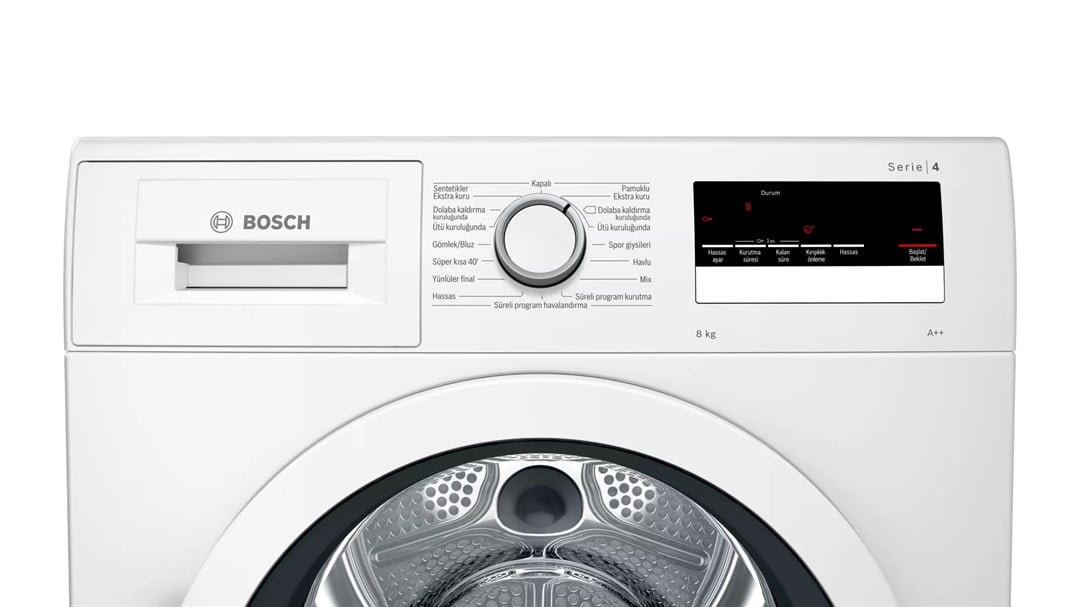 Bosch WTR85V00TR A++ 8 kg Çamaşır Kurutma Makinesi Beyaz