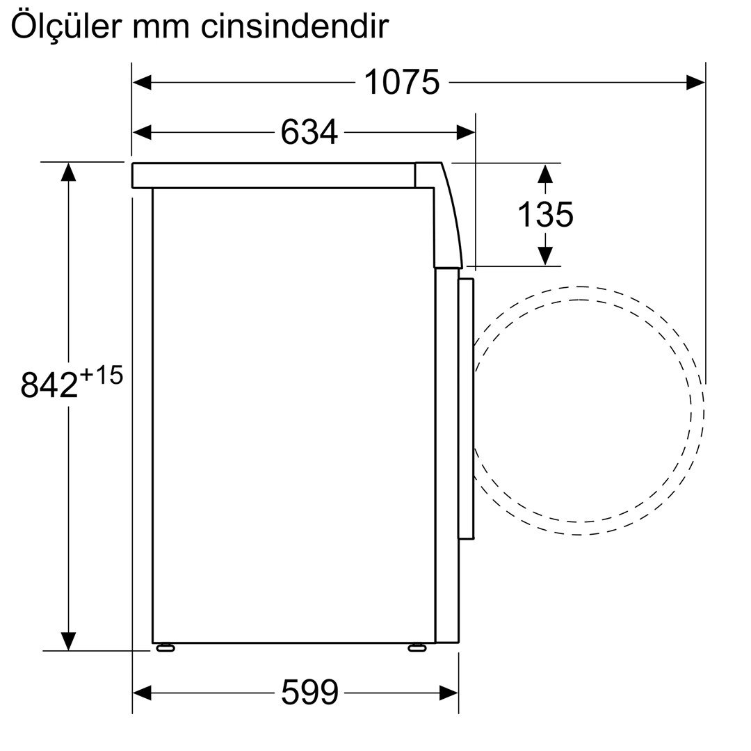 Bosch WTR85V00TR A++ 8 kg Çamaşır Kurutma Makinesi Beyaz