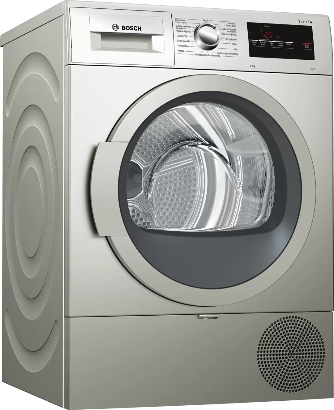 Bosch WTR85V0STR A++ 8 kg Çamaşır Kurutma Makinesi Gri