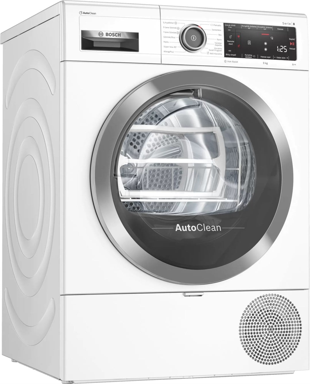Bosch WTX87K80TR A++ 9 kg Çamaşır Kurutma Makinesi Beyaz