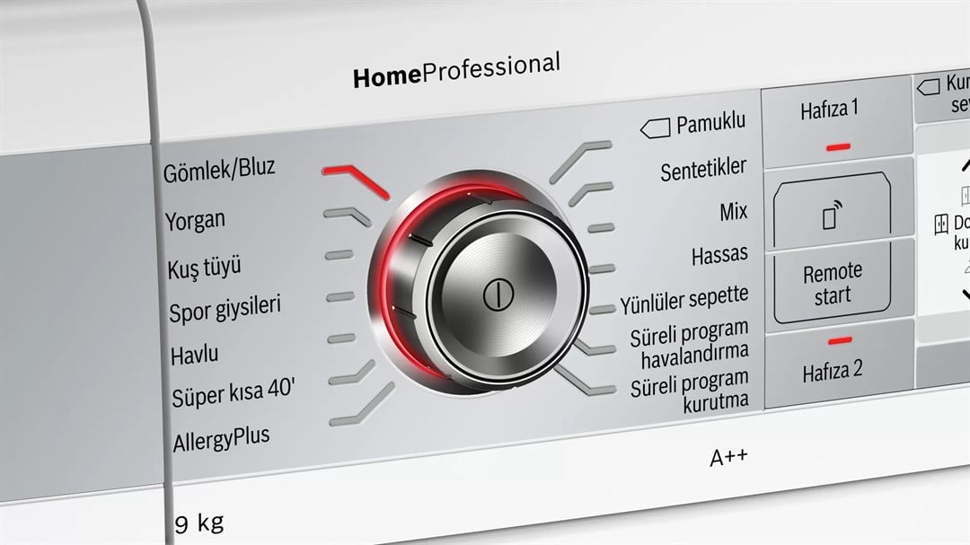 Bosch WTYH7760TR Home Connect A++ 9 kg Çamaşır Kurutma Makinesi Beyaz