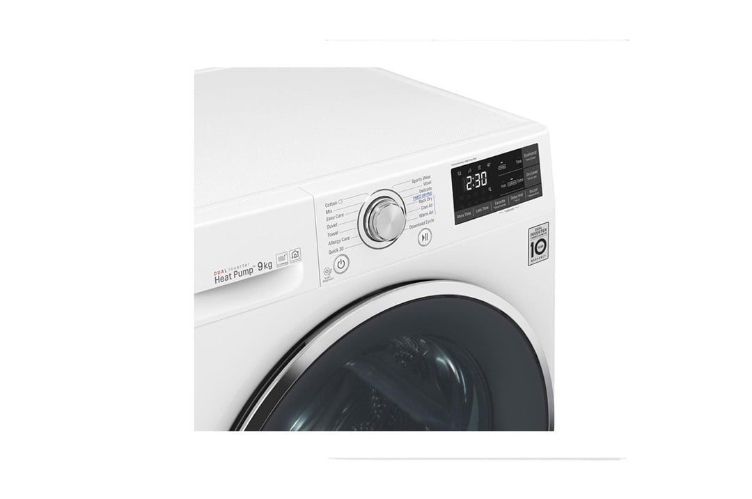 RC90U2AV2W.ABWPLTK LG RC90U2AV2W 9 kg Çamaşır Kurutma Makinesi Beyaz